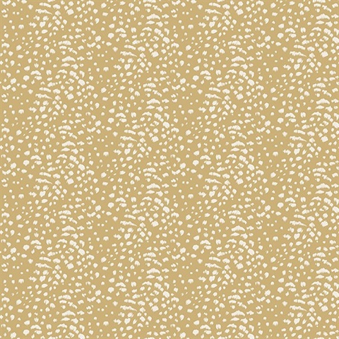 Ula Mustard Cheetah Spot Wallpaper