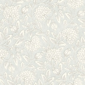 Vadouvan Light Blue Jacobean Trail Wallpaper