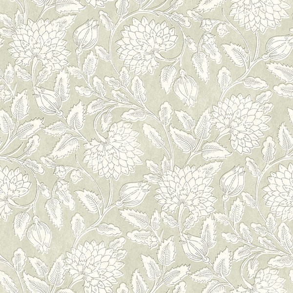 Vadouvan Sage Jacobean Trail Wallpaper