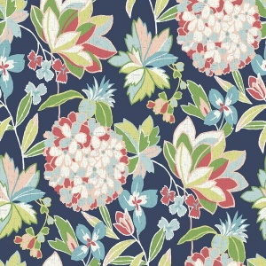 Valdivian Fuchsia Floral Wallpaper