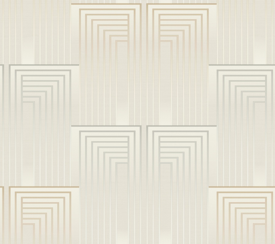 Vanishing Silver & Gold Peel & Stick Wallpaper
