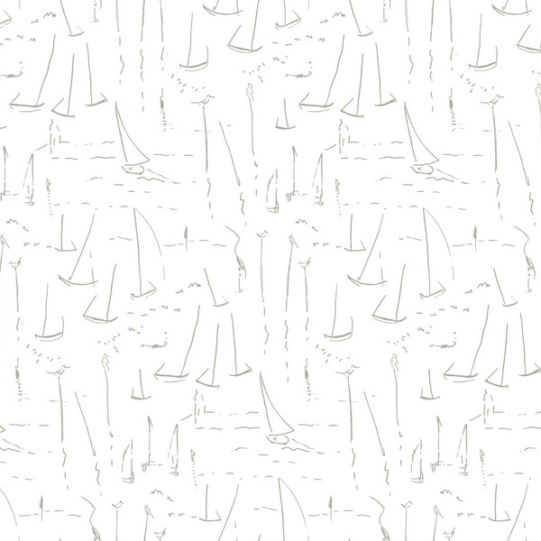 Vermillion Coast Silver Wallpaper