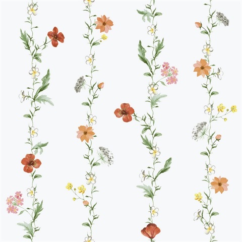 Vertical Garden Spring Blossom Wallpaper