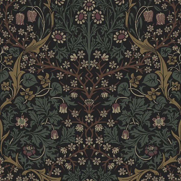 Victorian Floral Wallpaper