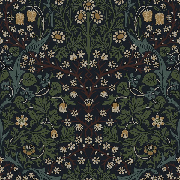 Victorian Floral Wallpaper