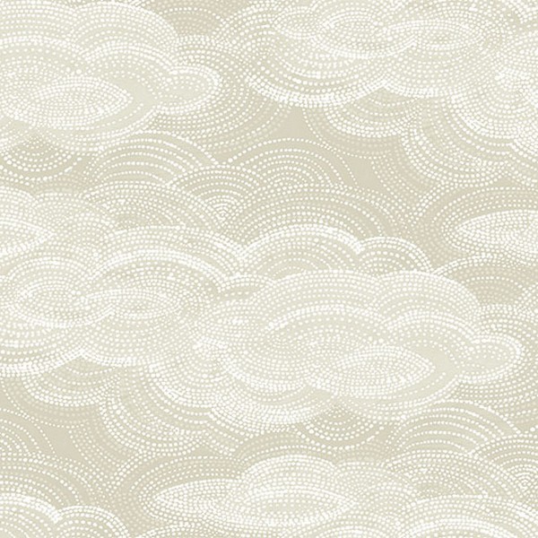 Vision Pearl Stipple Clouds Wallpaper