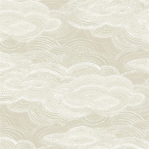 Vision Pearl Stipple Clouds Wallpaper