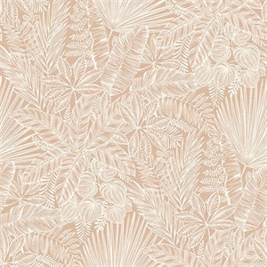 Vita Blush Botanical Wallpaper