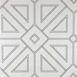 Voltaire Off-White Geometric Wallpaper