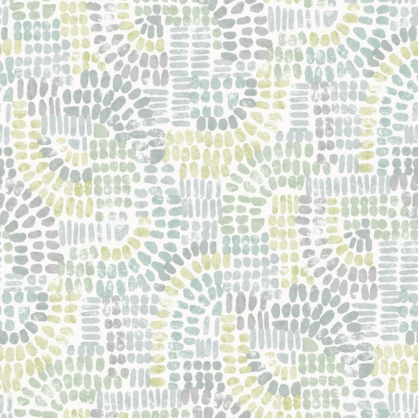 Wanderer Aquamarine Mosiac Wallpaper