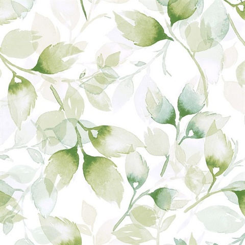 Watercolor Tossed Leaves