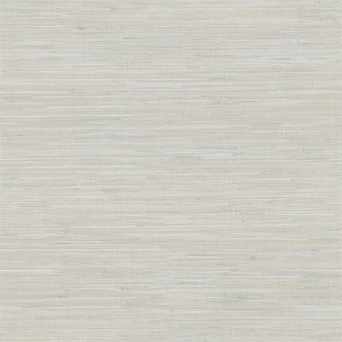 Waverly Light Grey Faux Grasscloth Wallpaper