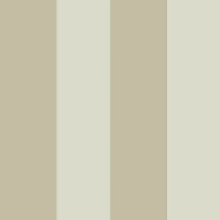 Wide Stripe Beige Wallpaper