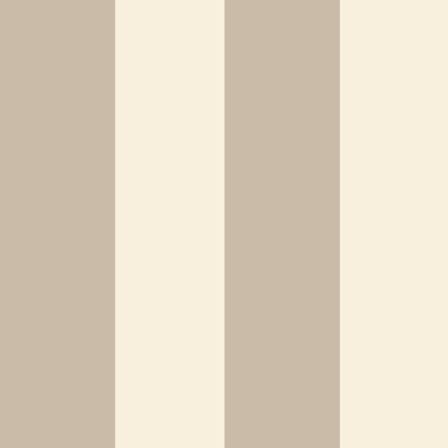 Wide Stripe Beige Wallpaper