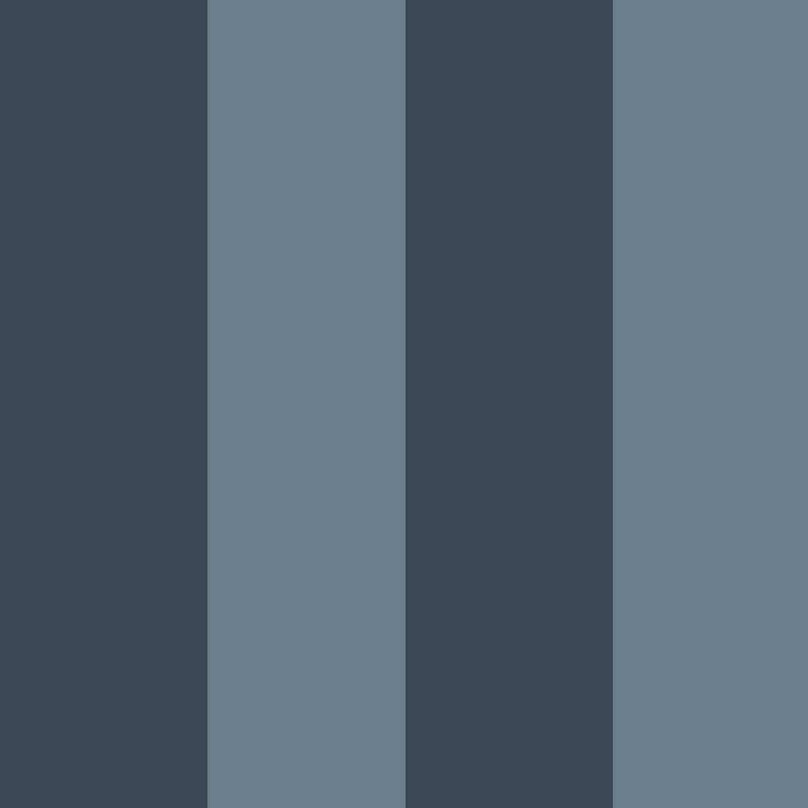 Wide Stripe Blue Wallpaper