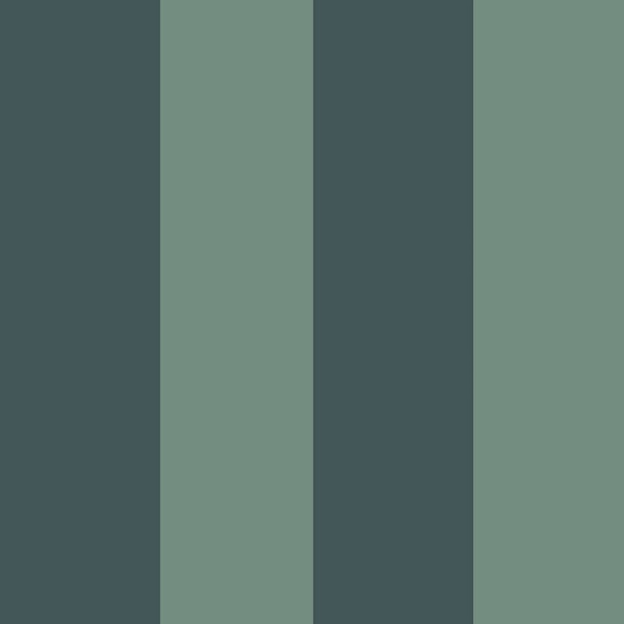Wide Stripe Green Wallpaper