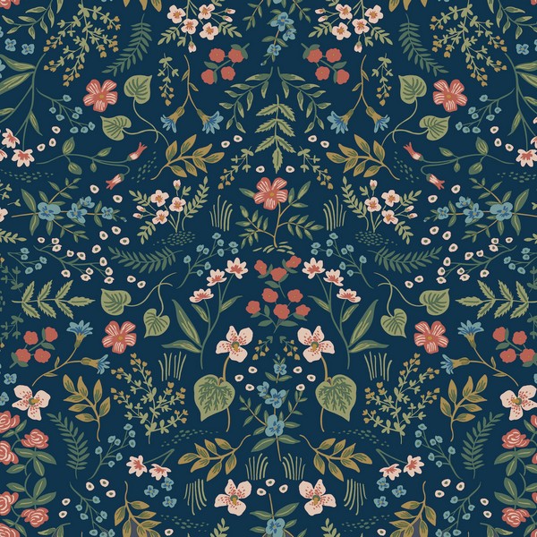Wildwood Navy Peel & Stick Wallpaper