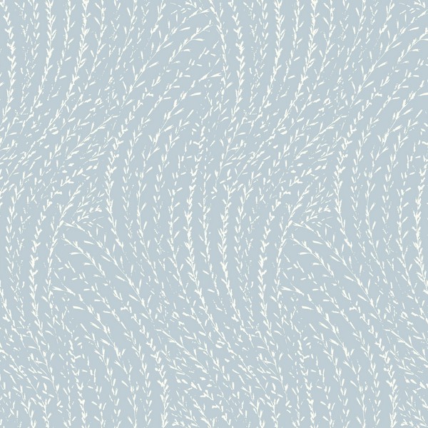 Willow Song Sky Blue Wallpaper