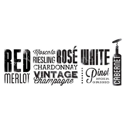 Wine Lovers Peel And Stick Wall Decals