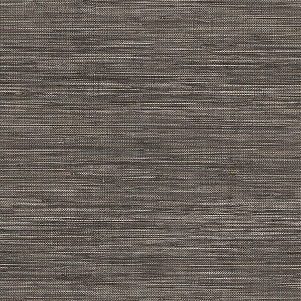 Winn Charcoal Faux Grasscloth Wallpaper