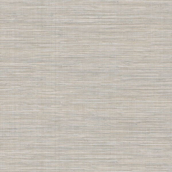 Winn Light Grey Faux Grasscloth Wallpaper