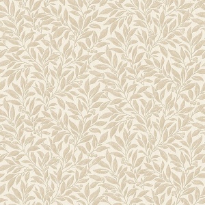 Winter Berry Beige Vine Wallpaper