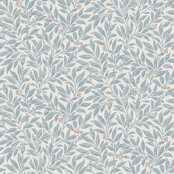 Winter Berry Blue Vine Wallpaper