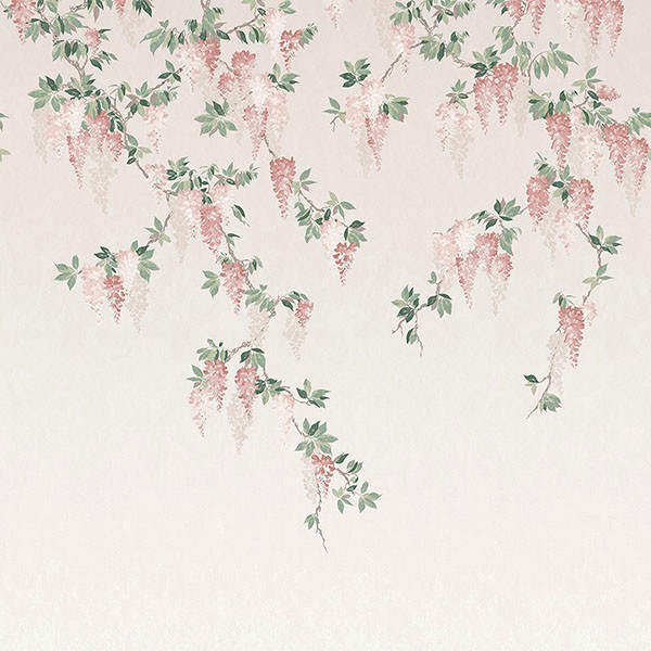 Wisteria Blush Wall Mural