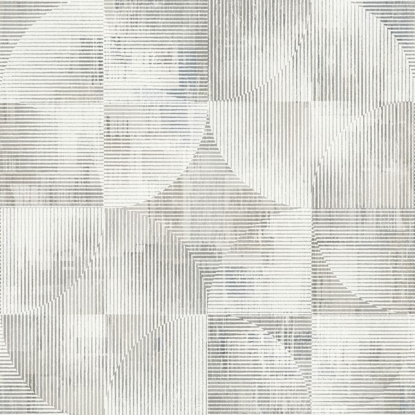 Woodbine Neutral Abstract Geometric Wallpaper