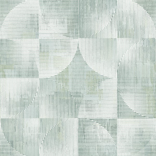 Woodbine Sage Abstract Geometric Wallpaper