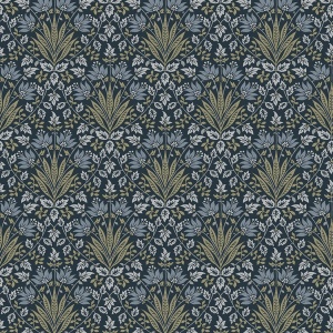 Woodbury Navy Wallpaper
