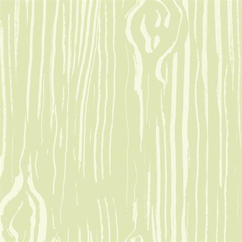 Oaked Moss Faux Wood Grain Wallpaper