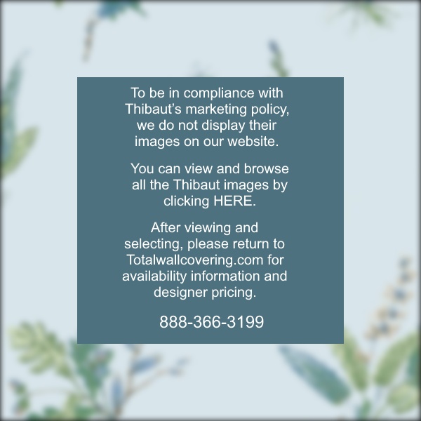 Woodland Blue and Green Wallpaper