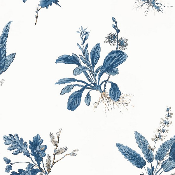 Woodland Blue Wallpaper