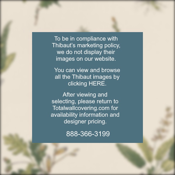 Woodland Green on Natural Wallpaper