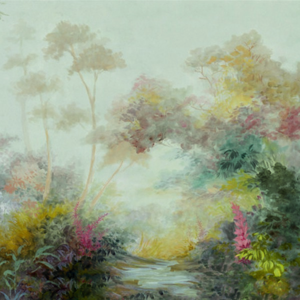 Woodlands Multicolor Wall Mural