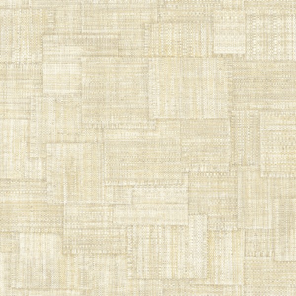 Woven Blocks Macadamia Wallpaper