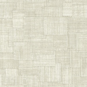 Woven Blocks Oyster Wallpaper