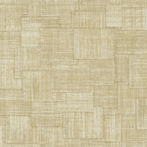 Woven Blocks Parchment Wallpaper