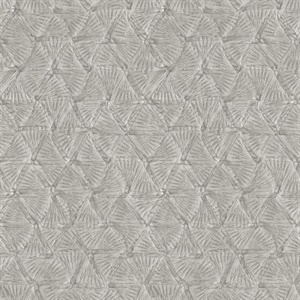 Wright Pewter Textured Triangle Wallpaper