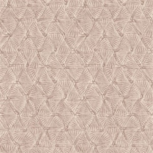 Wright Rose Gold Textured Triangle Wallpaper