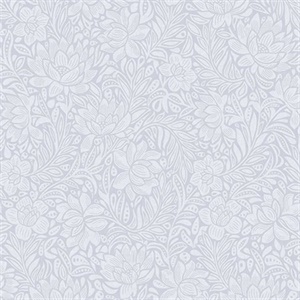 Zahara Periwinkle Floral Wallpaper