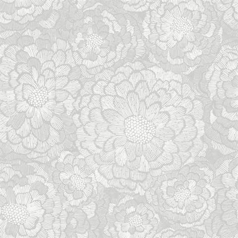 Zen Dahlia Peel & Stick Wallpaper
