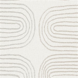 Zephyr Grey Abstract Stripe Wallpaper