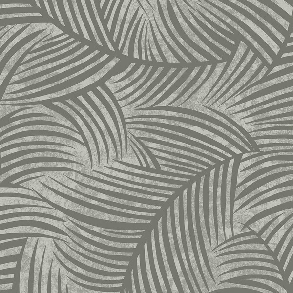 Zephyra Palms Cement Wallpaper