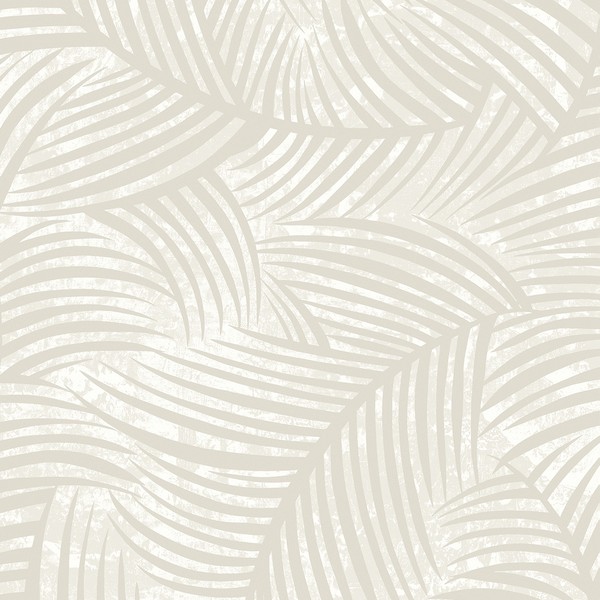 Zephyra Palms Oat Milk Wallpaper