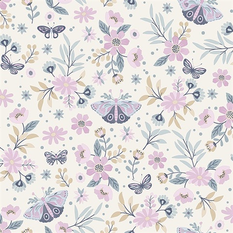 Zev Pink Butterfly Wallpaper